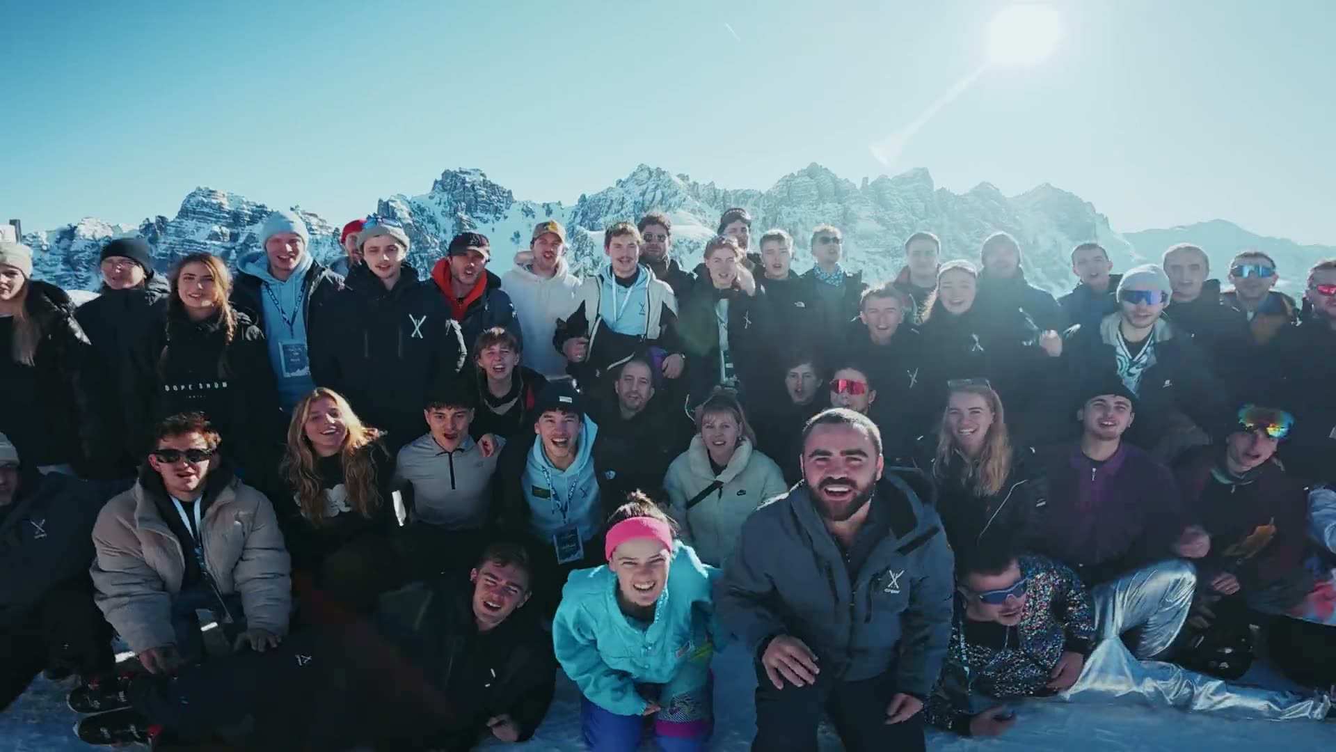 Skifahrer bei Skigaudi in der Axamer Lizum